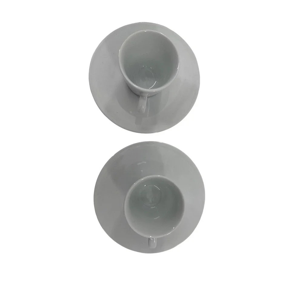 Nespresso Espresso Cups Set of 2 Unisex White Andree Putman Porcelain Coffee Set